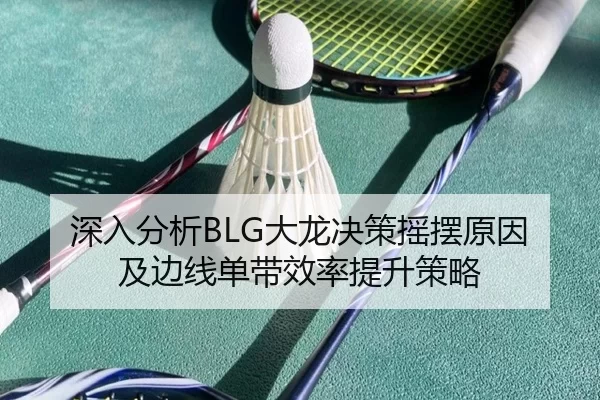 深入分析BLG大龙决策摇摆原因及边线单带效率提升策略